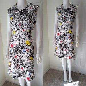 🎨GORGEOUS True Vintage 1970's Scooter Mod Dress L